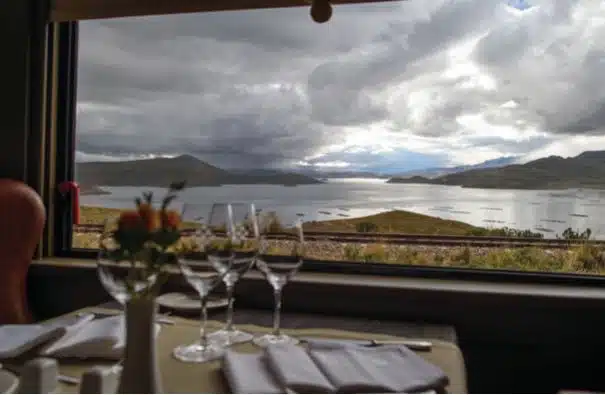 dining cars on luxury trains andean explorer 2