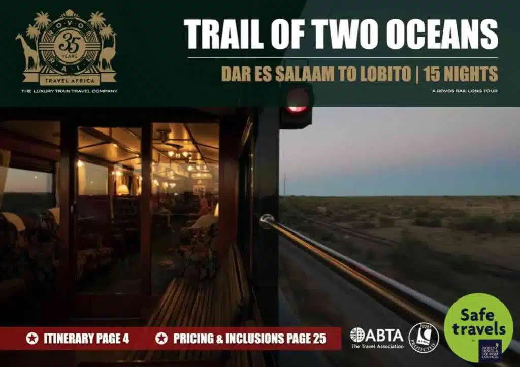 Rovos Rail Long Dar to Lobito tour box