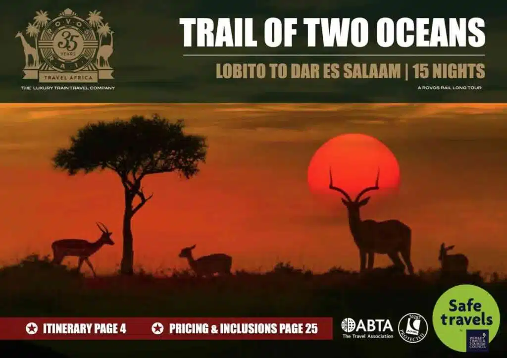 Rovos Rail Long Lobito to Dar tour box