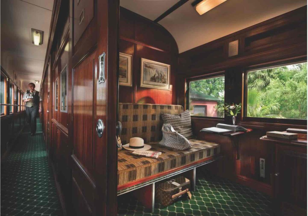 Rovos Rail Pullman Suite viewed from the corridor
