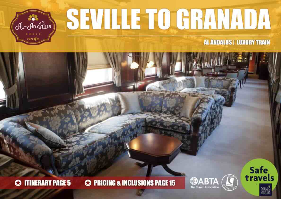 Al Andalus train Seville to Granada tour