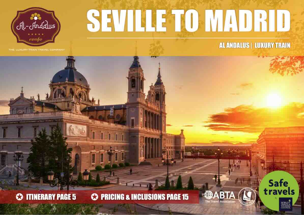 Al Andalus train Seville to Madrid tour