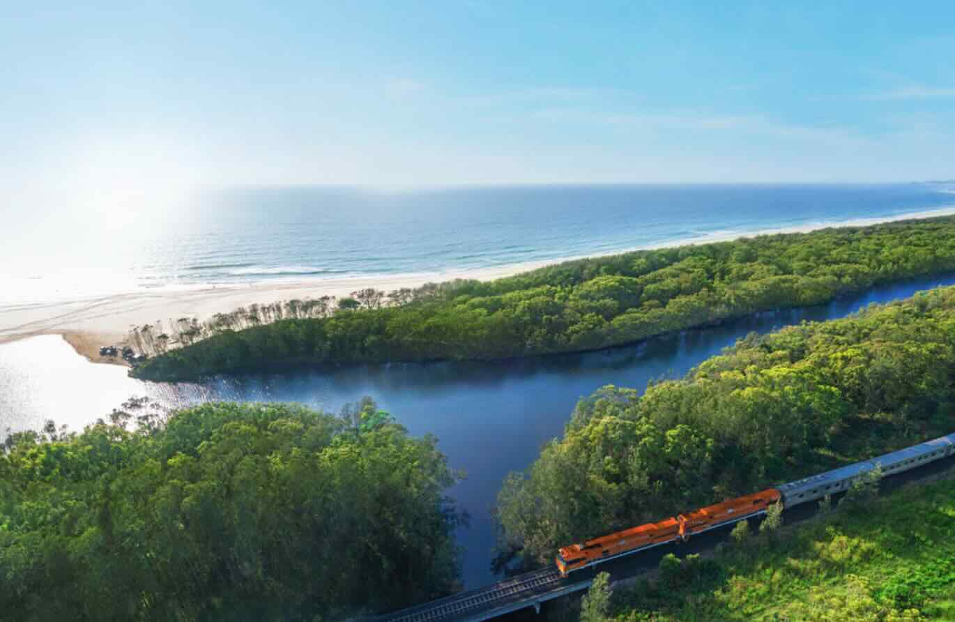 Great Southern Train On The Coast Australia