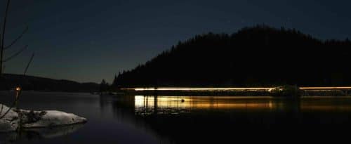 Great Train Rides in Norway train at night in winter