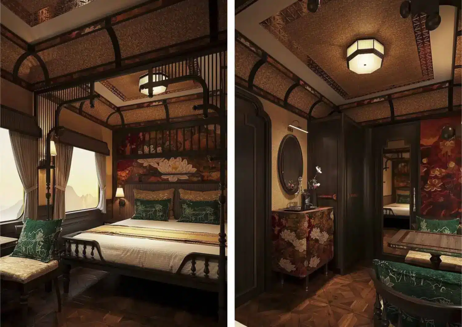 Sjourney luxury train vietnam double cabin
