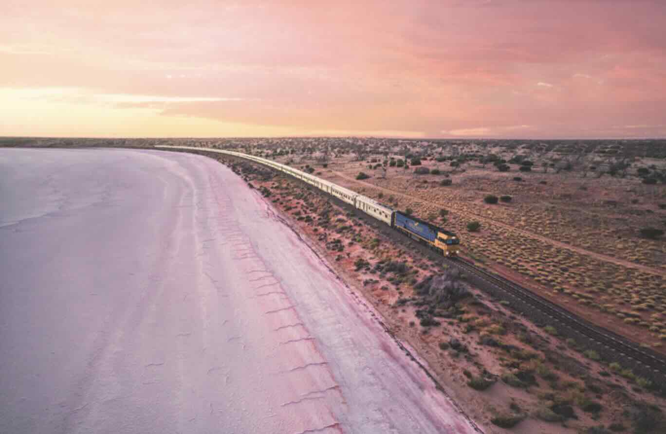 The Indian Pacific Train Australia On The Coast