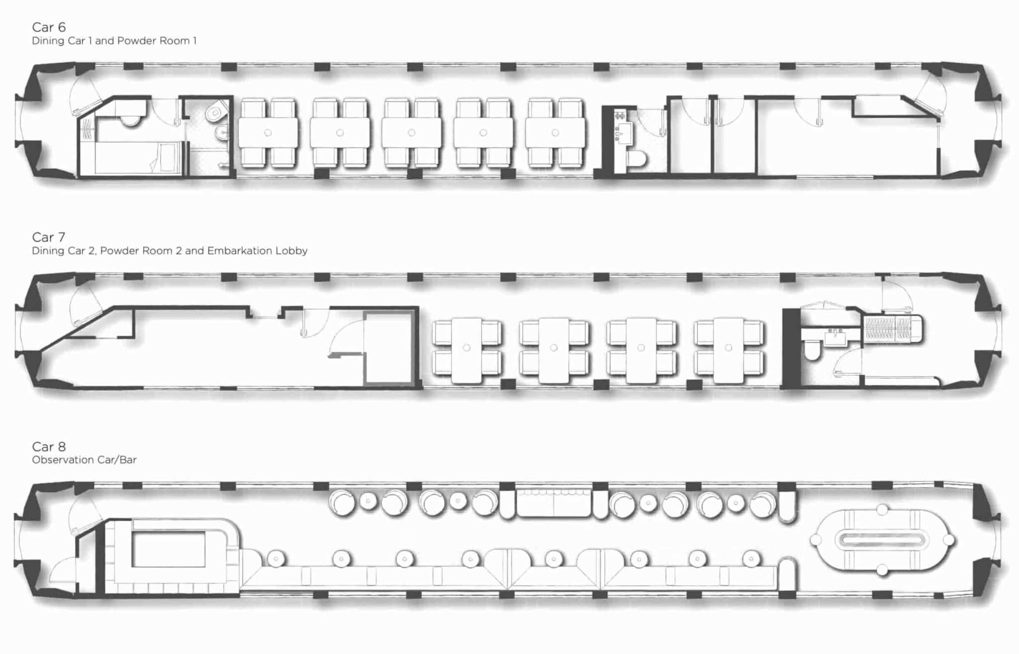 Britannic Explorer Luxury Rail carriage layout 2