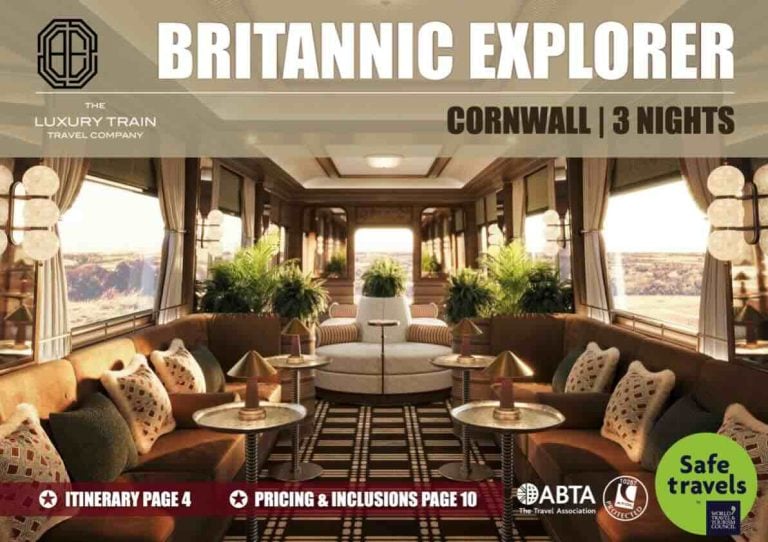 Britannic Explorer luxury train Cornwall tour
