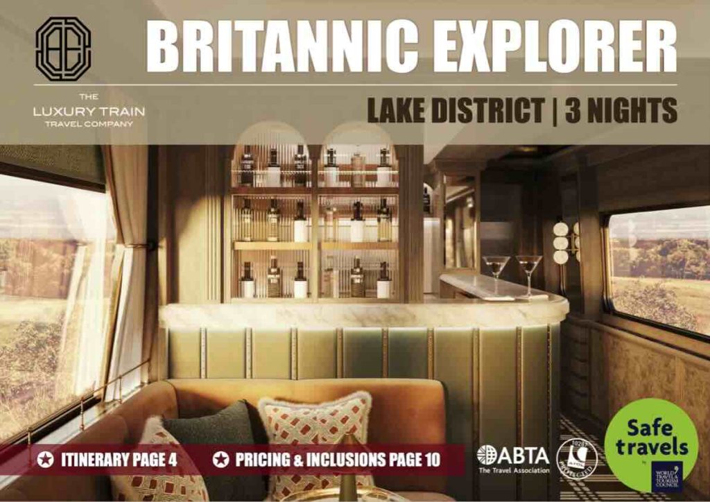 Britannic Explorer luxury train Lake District tour