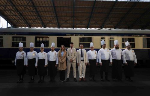 Danube Express staff at station