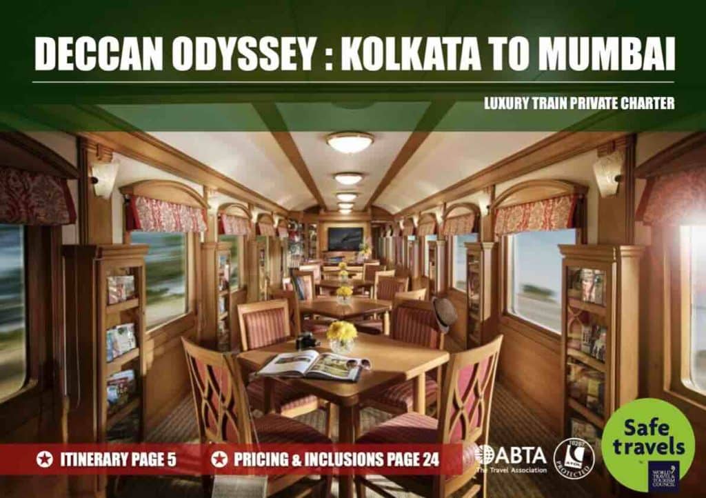 Deccan Odyssey Kolkata to Mumbai Indian luxury train tour box