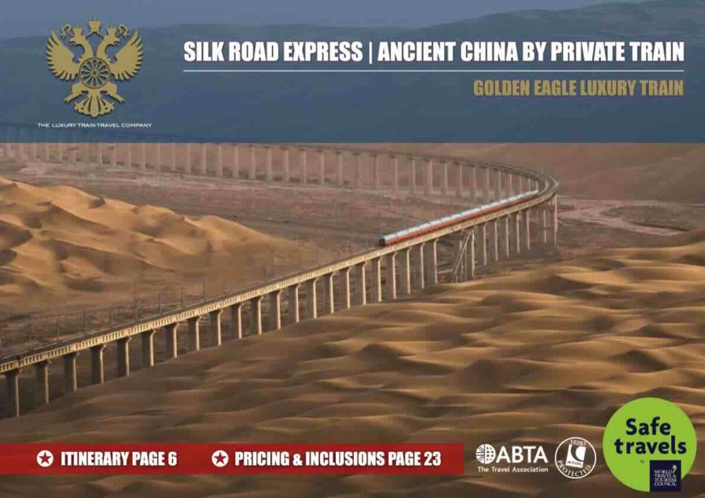 Silk Road Express Ancient China by Private Train tour brochure
