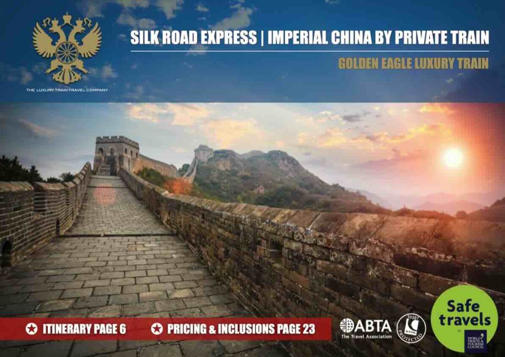 Silk Road Express Imperial China by Private Train tour brochure