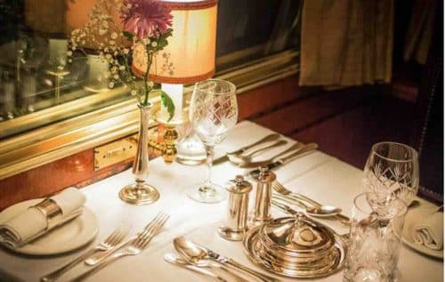 Blue Train South Africa Set For Dinner