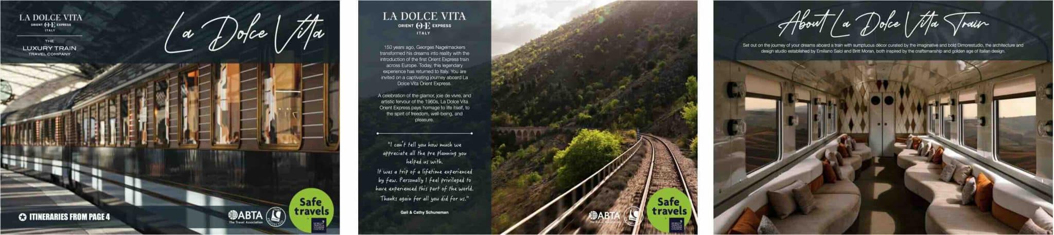 La Dolce Vita Luxury Train Italy Brochure LTTC