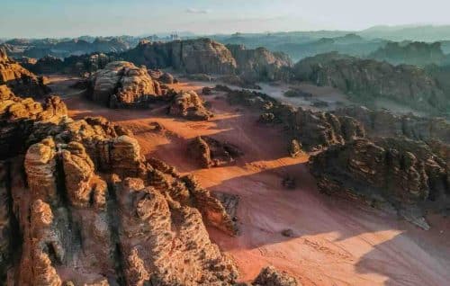 Neom desert in Bajdah Saudi Arabia