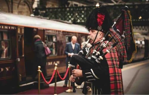 Royal Scotsman Bag Pipe Departure