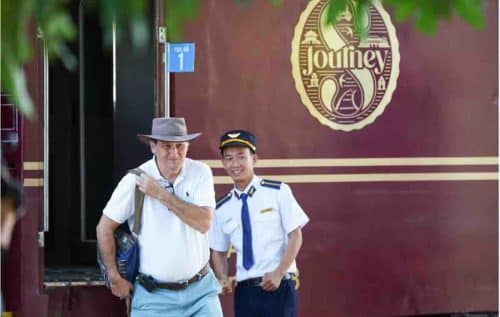 SJourney Vietnam Luxury Train Disembarking