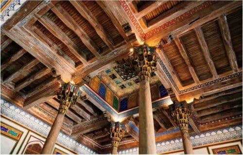 Ceiling of Mosque in Uzbekistan