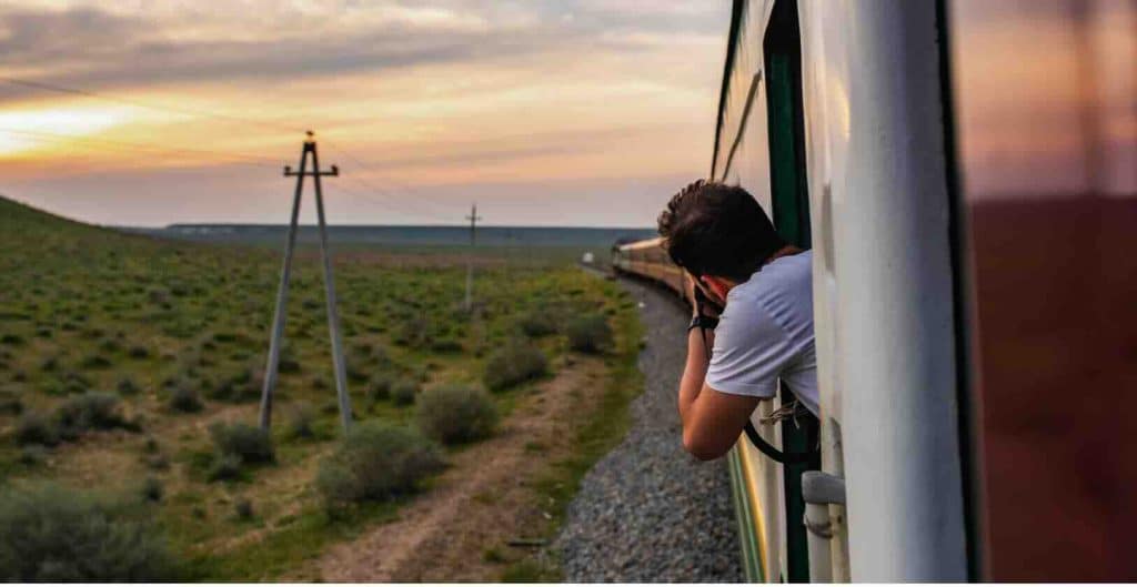 Classic Train Shot From The Orient Silk Road Express