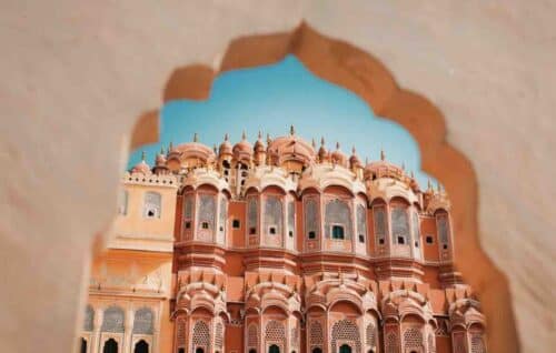 Hawa Mahal or The palace of winds Jaipur in Rajastan India