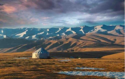Kazakhstan Steppe and Yurt