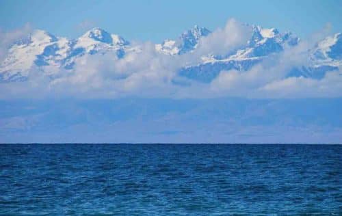 Kyrgyzstan Lake Issyk Kul And Mountains