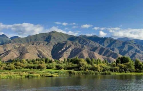 Kyrgyzstan Lake Issyk Kul Scene