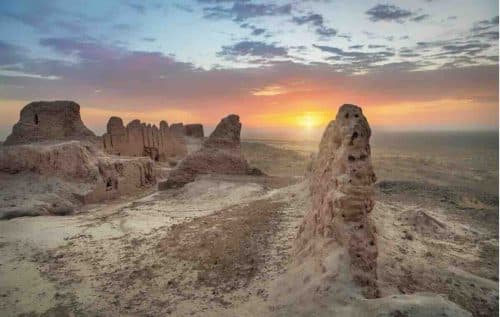 Kyzylkum landscapes Uzbekistan