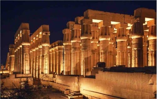 Luxor Temple Of Karnak At Night