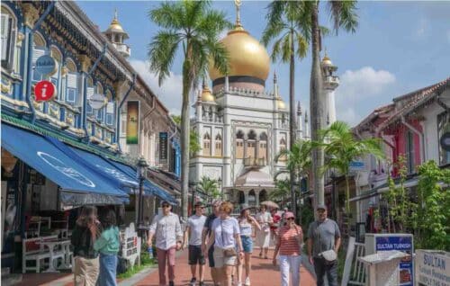 Old Singapore Street Scene