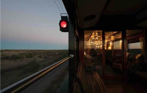 Rovos Train at Dusk Karoo