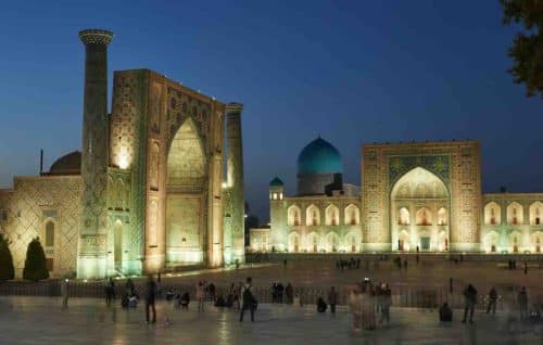 The Registan in Samarkand Uzbekistan