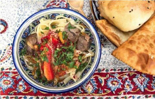Traditonal Cuisine Dish in Uzbekistan