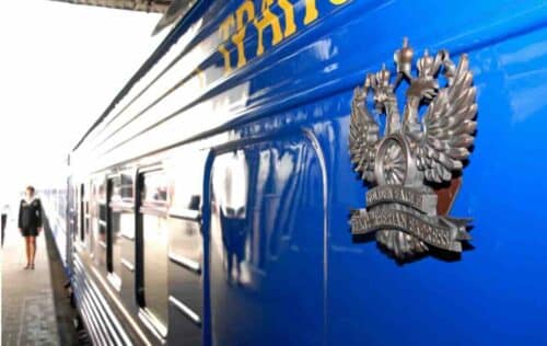 Golden Eagle Trans-Siberian Waiting To Depart