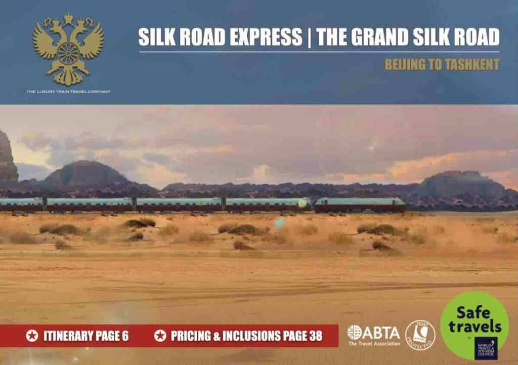 Silk Road Express Grand Silk Road Beijing Tashkent Brochure Cover
