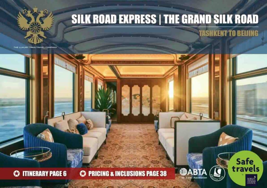 Silk Road Express Grand Silk Road Tashkent Beijing Brochure Cover